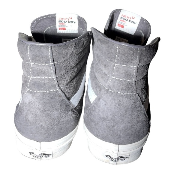 Vans Sk8-Hi Pig Suede Rabbit/Snow White Men Size 12 - Picture 5 of 15